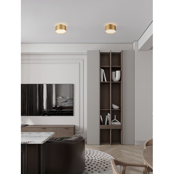 Plafonieră aurie LED din aluminiu Ozen – Nova Luce-image-1