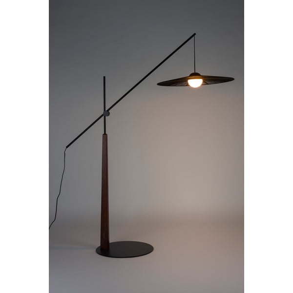 Lampadar negru/în culoare naturală închisă (înălțime 200 cm) Belle – Zuiver-image-2
