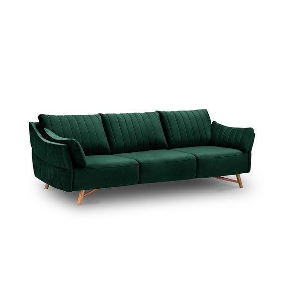 Canapea cu tapițerie de catifea Interieur 86 Elysée, 232 cm, verde închis-image-4