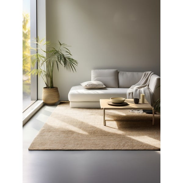 Covor în culoare naturală din iută 120x170 cm Bouclé – Hanse Home-image-1