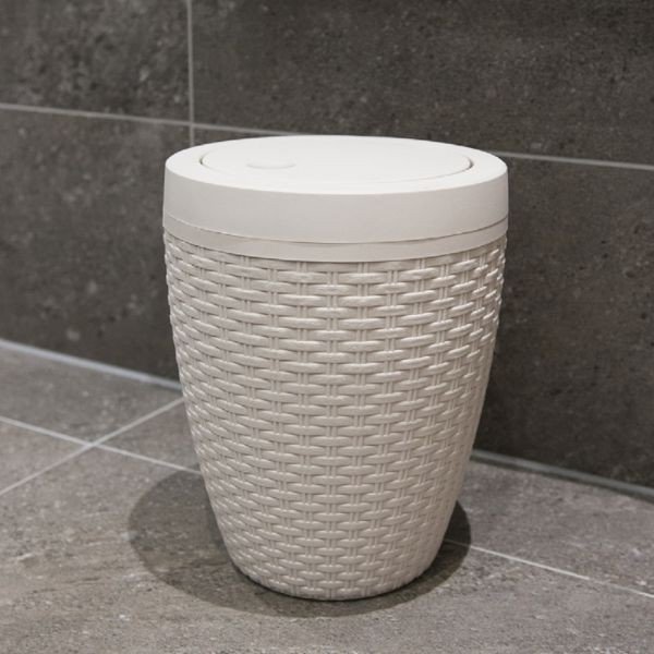 Coș pentru baie Addis Rattan Bath Bin Calico, 5 l, crem-image-3