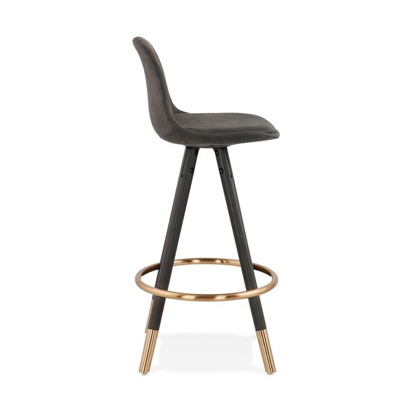 Scaun de bar Kokoon Bruce Mini, înălțime 65 cm, gri-image-2