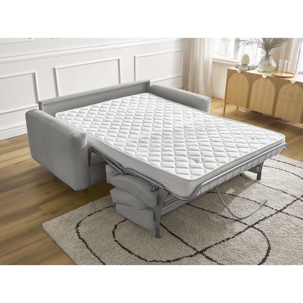 Canapea gri pentru dormitul zilnic/extensibilă 220 cm Cocoone – Bobochic Paris-image-1