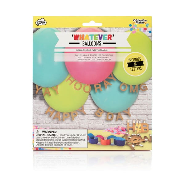 Set baloane și scrisori decorative NPW Whatever Message