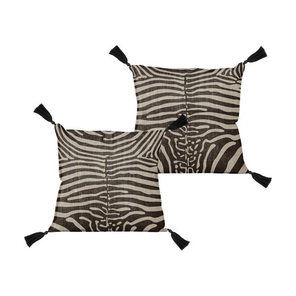 Pernă decorativă Really Nice Things Borlas Zebra, 45 x 45 cm-image-2