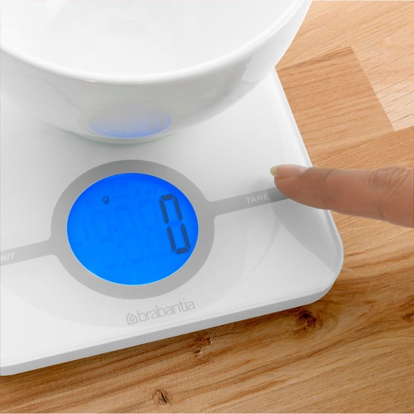 Cântar de bucătărie Brabantia Timer, alb-image-1