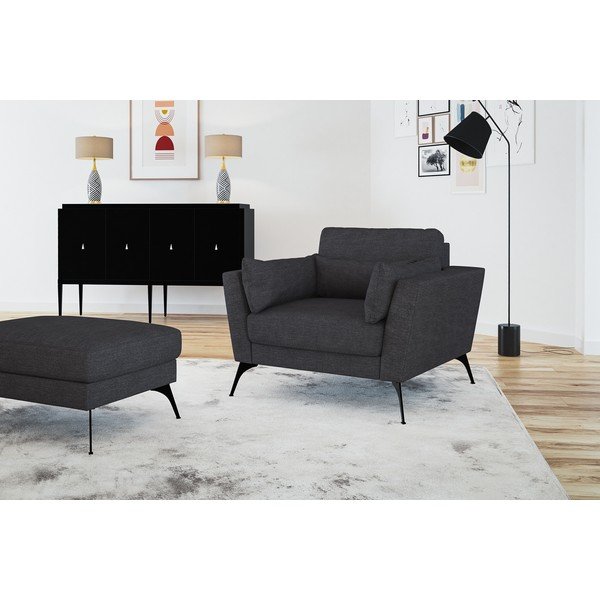 Taburet Marie Claire Home Susan, gri antracit-image-4