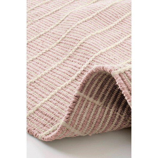 Covor tip traversă roz țesut manual din bumbac 80x150 cm Irma – Jotex-image-2
