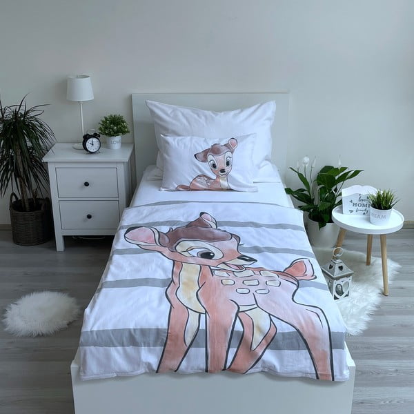 Lenjerie de pat pentru copii din bumbac pentru pătuț 100x135 cm Bambi – Jerry Fabrics-image-1