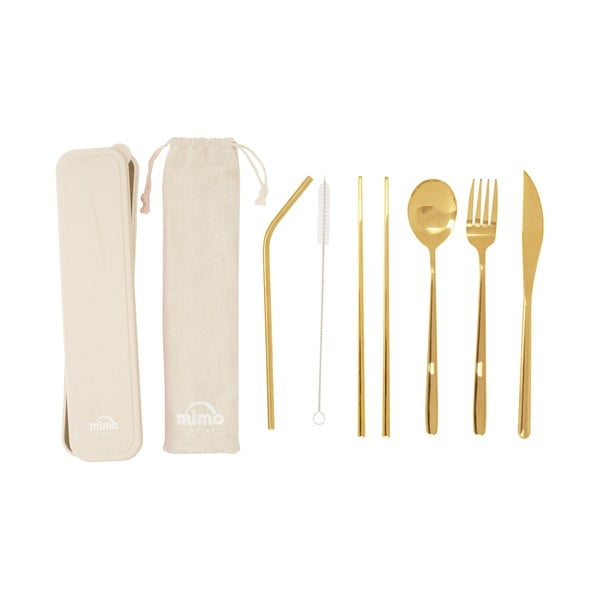 Tacâmuri auriu din oțel inoxidabil 6 buc. Mimo – Premier Housewares