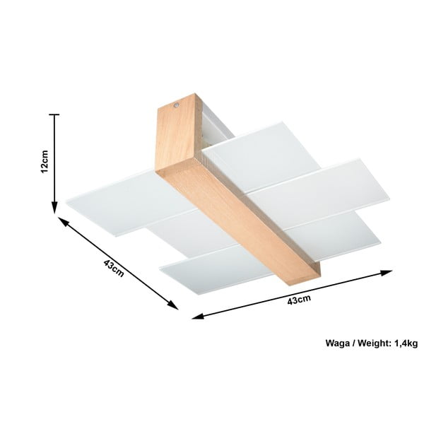 Plafonieră Sollux Leda Natural-image-2