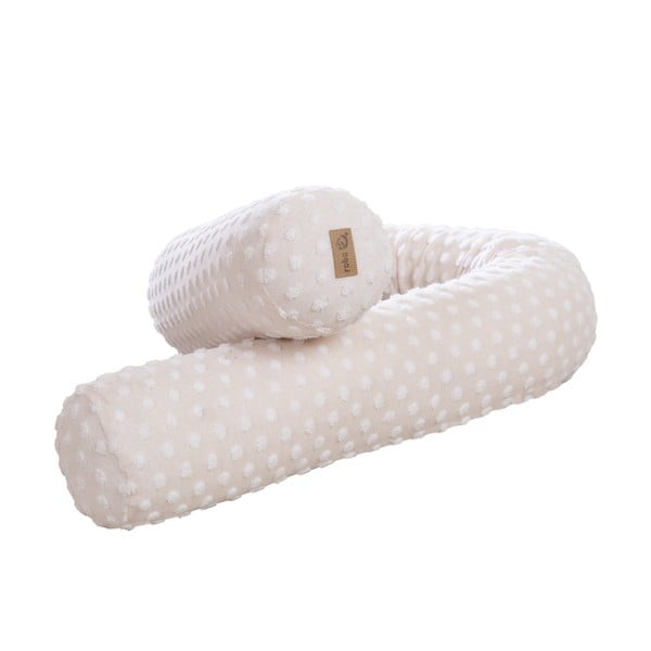 Apărătoare pentru pătuț bej din amestec de bumbac 170 cm Frosty Almond – Roba-image-2