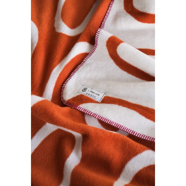 Pătură portocalie 150x200 cm Swirl – noo.ma-image-3