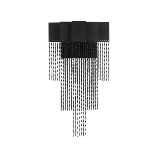 Aplică de perete negru-mat LED cu intensitate reglabilă din oțel Revια – Nova Luce