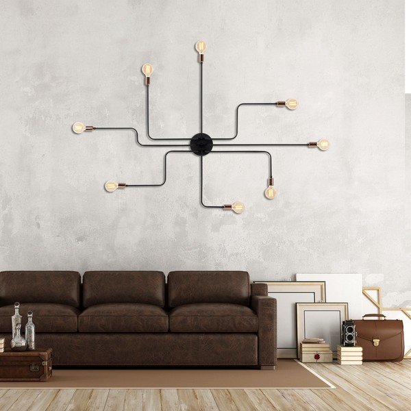 Aplică de perete neagră/în culoarea bronz Truva – Opviq lights-image-1