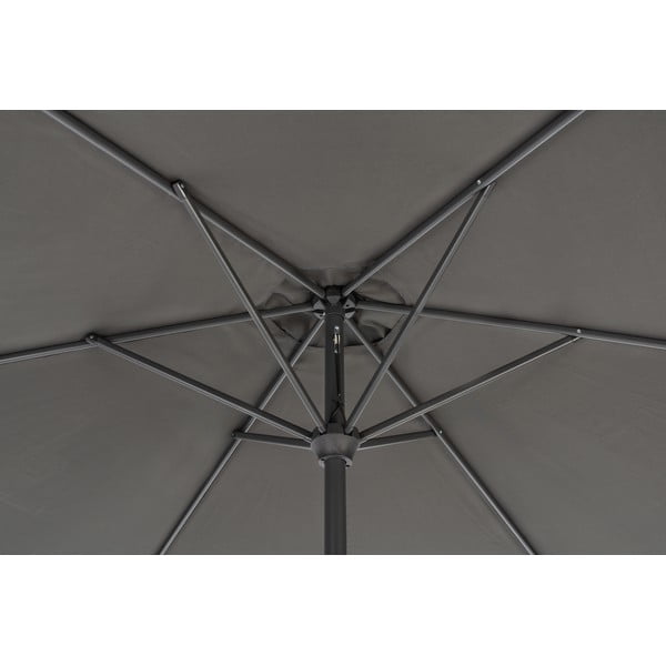Umbrelă de soare neagră ø 300 cm Roja - Rojaplast-image-1