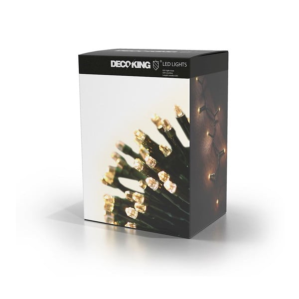 Ghirlandă luminoasă cu LED DecoKing Lights, lungime 19,93 m, 200 beculețe, verde-image-2