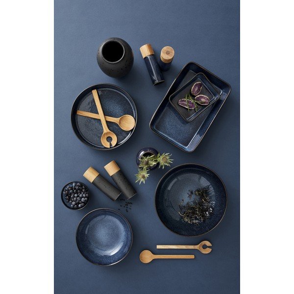 Set de râșnițe de sare și piper albastru închis 2 buc. din ceramică Gastro Blue – Bitz-image-1