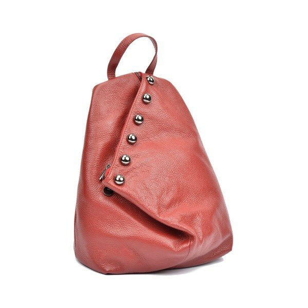 Rucsac din piele Luisa Vannini Simona, bordo-image-1