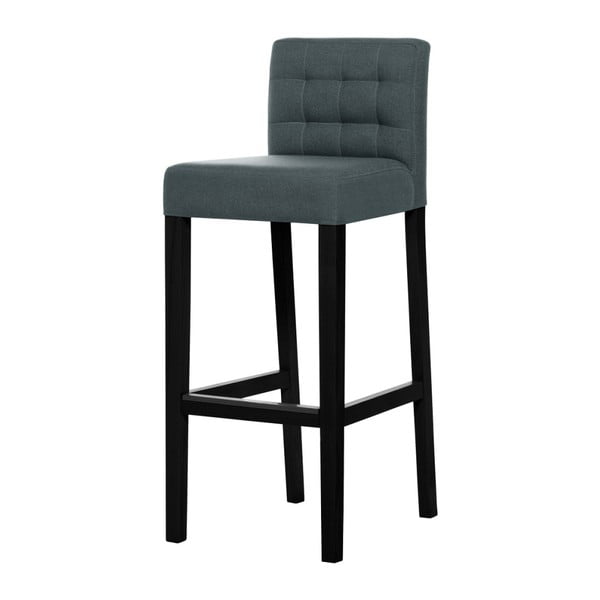 Scaun bar Ted Lapidus Maison Jasmin cu picioare negre, verde mentol 