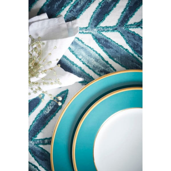 Farfurie albastru petrol pentru desert din porțelan ø 20,5 cm Ginger – Côté Table-image-3