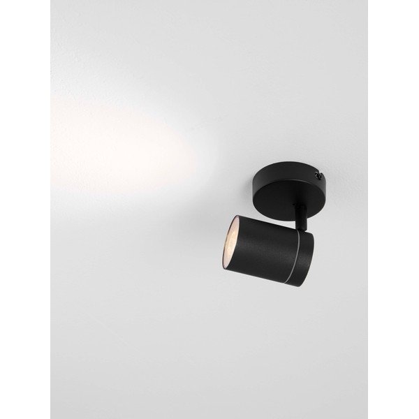Spot negru mat cu structură flexibilă din metal 12x8 cm Alma – Nova Luce-image-3