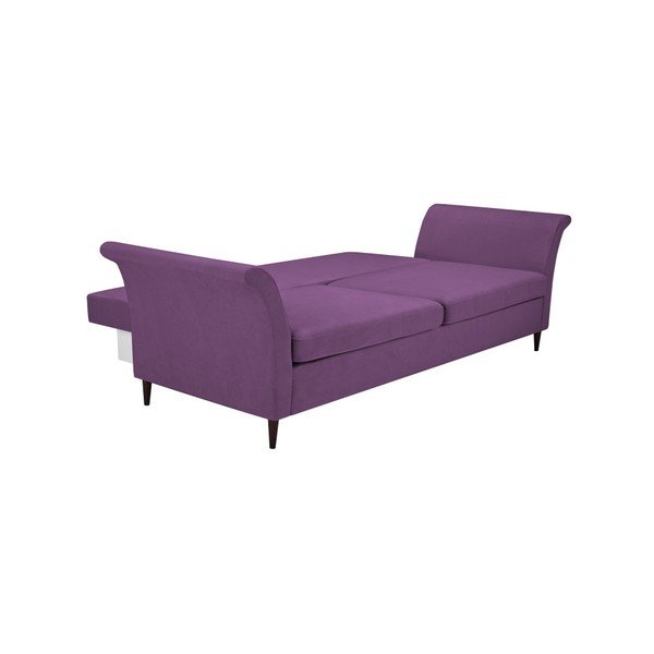 Canapea extensibilă cu 3 locuri și spațiu pentru depozitare Mazzini Sofas Peony, mov-image-4