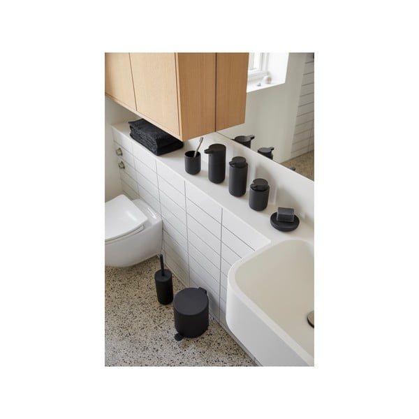 Dozator de săpun lichid negru de perete din gresie ceramică 450 ml Ume – Zone-image-4