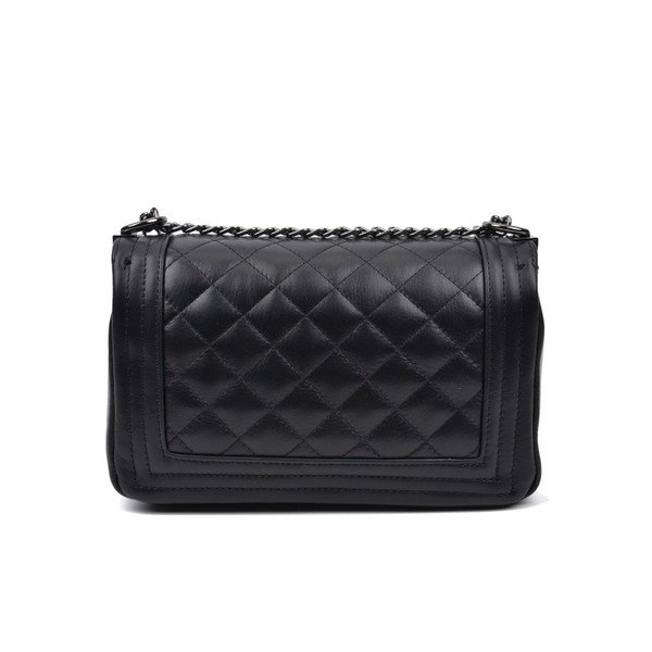 Geantă din piele Anna Luchini Masika, negru-image-1