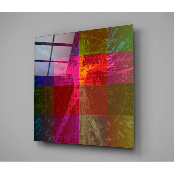 Tablou din sticlă Insigne Da Vinci's Lines, 100 x 100 cm-image-3