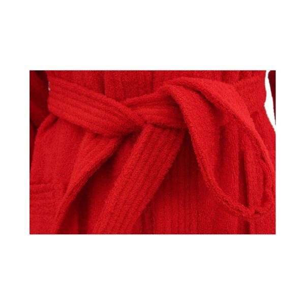 Halat de baie de damă Smart, măr. S/M, roșu-image-2