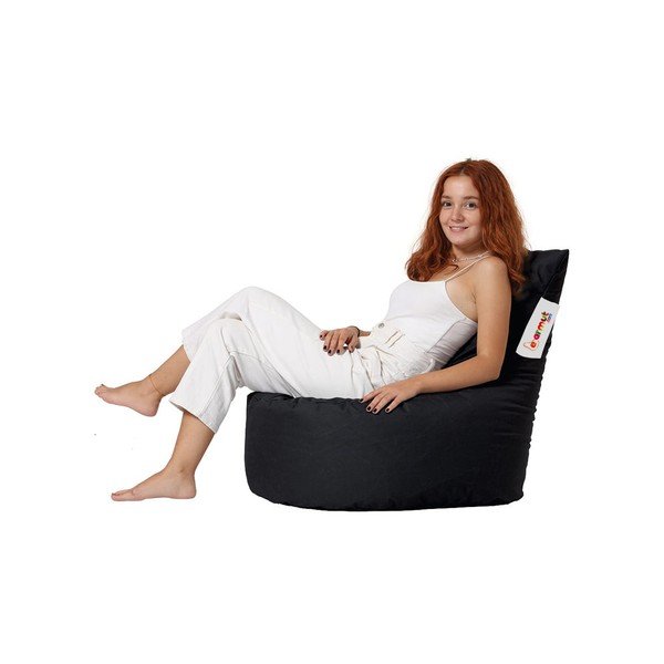 Fotoliu puf pentru copii negru Baton – Floriane Garden-image-1