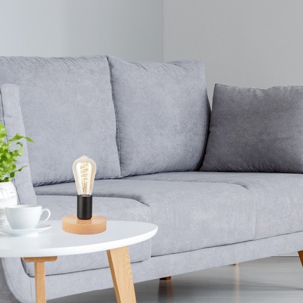 Veioză neagră/în culoare naturală - LAMKUR-image-1