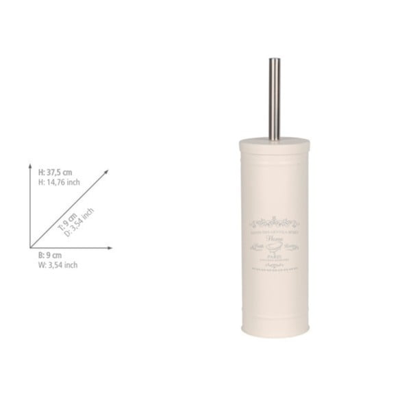 Perie de WC crem din oțel Home – Wenko-image-2