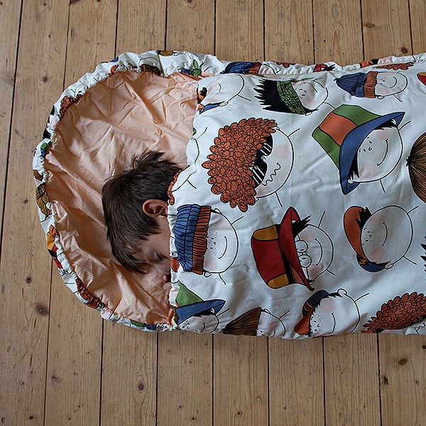 Sac de dormit pentru copii Bartex Chipuri vesele, 70 x 180 cm