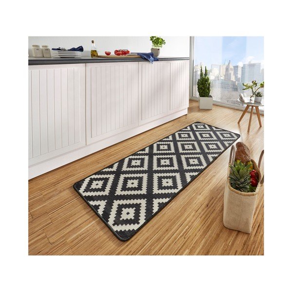 Covor tip traversă de bucătărie Hanse Home Diamond, 67x180 cm, negru-image-2