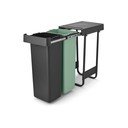 Coș de gunoi verde mentă/gri închis de reciclat/ încorporat din plastic 60 l Sort&Go – Brabantia