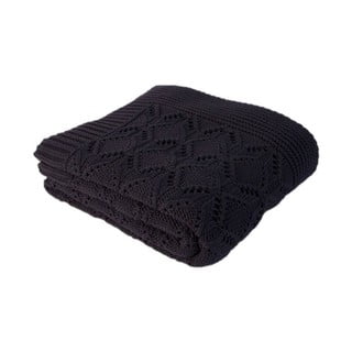 Pătură din bumbac Homemania Decor Cotton Navy, 130 x 170 cm, albastru închis