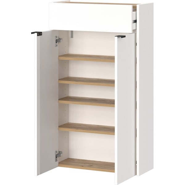 Dulap alb cu aspect de lemn de stejar 56x97x22 cm Ameca – Germania-image-3