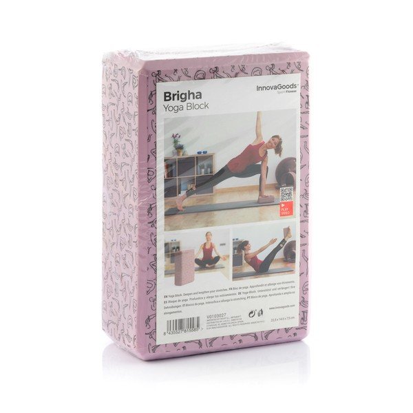 Bloc pentru yoga InnovaGoods Brigha, roz-image-4