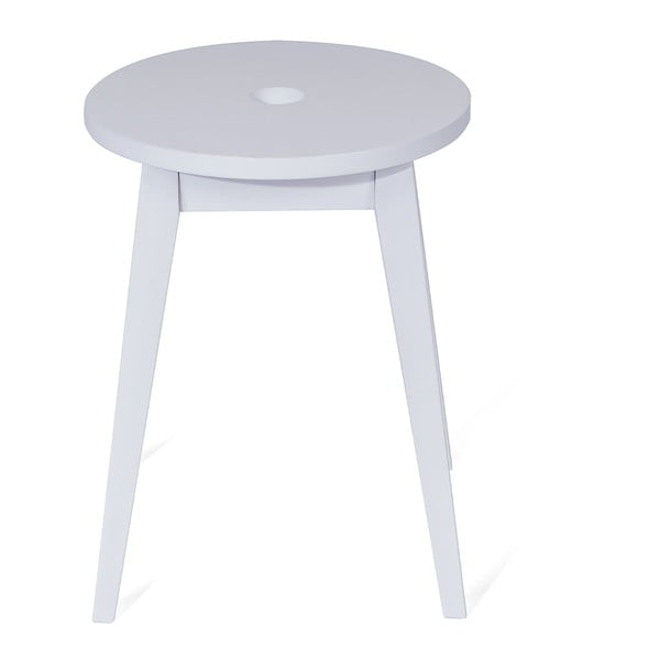 Scaun alb din lemn de cauciuc Club - Bonami Selection-image-1