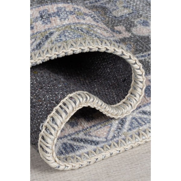 Covor tip traversă verde lavabil din amestec de fibre reciclate 60x230 cm Windsor – Flair Rugs-image-2