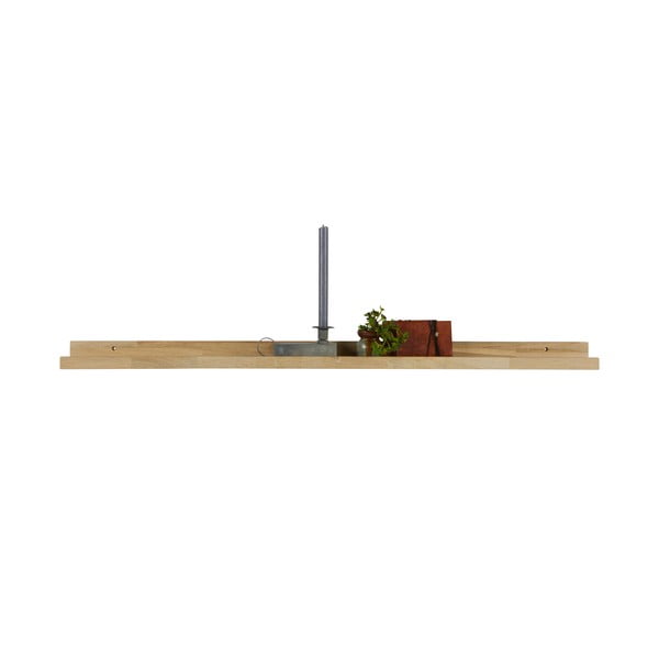 Raft în culoare naturală pentru fotografii din lemn masiv de stejar 120 cm Studio – WOOOD-image-2