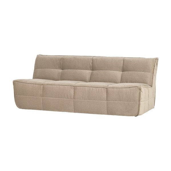 Canapea bej cu tapițerie din catifea 204 cm Cluster – vtwonen-image-2