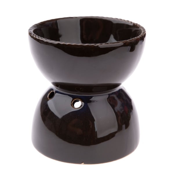 Lampă aromaterapie din ceramică Dakls, înălțime 11,5 cm, maro închis