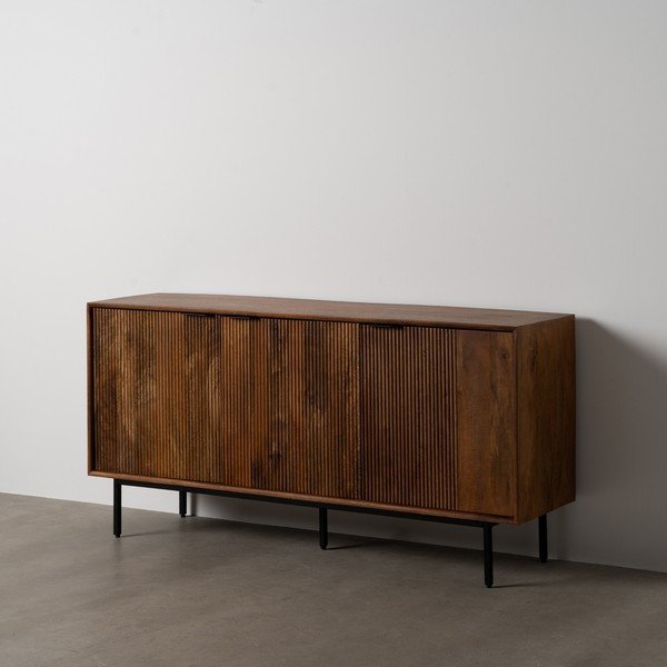 Comodă maro din lemn de mango 160x78x40 cm Sagara – Ixia-image-2