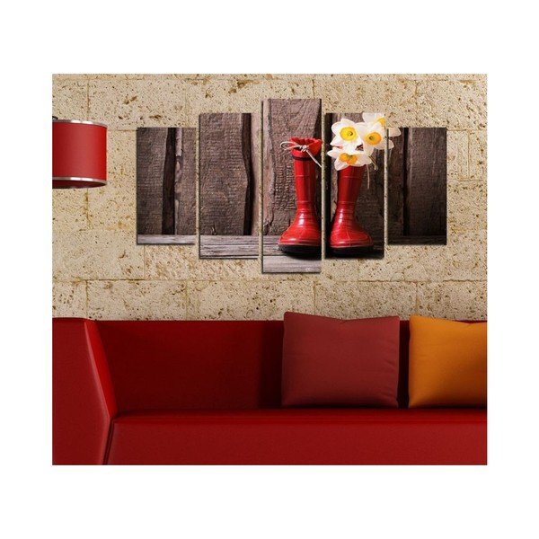 Tablou din mai multe piese Insigne Hunho, 102 x 60 cm-image-1