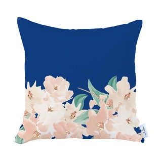 Față de pernă decorativă Mike & Co. NEW YORK Honey Roses, 43 x 43 cm, albastru-roz