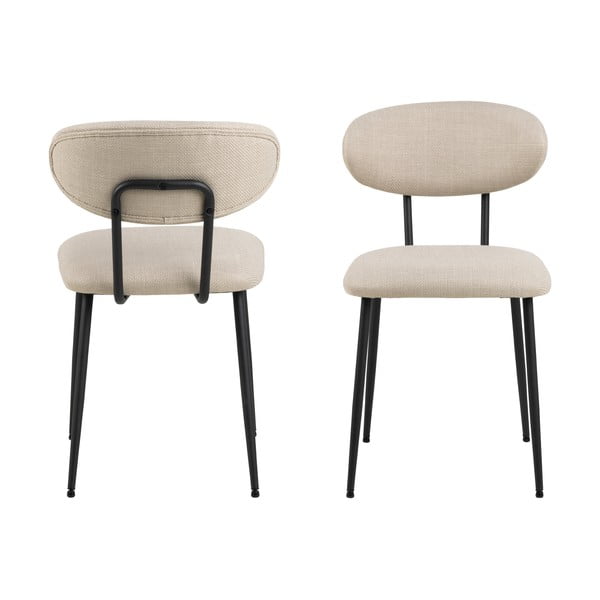 Scaune de dining crem 2 buc. Denise – Actona-image-4