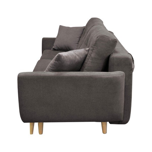 Canapea extensibilă cu 3 locuri Cosmopolitan design Barcelona, gri închis-image-3